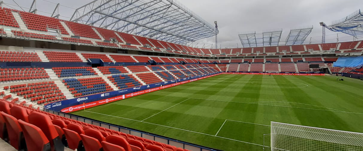 El Sadar – das erste Stadion von La Liga mit Rail-Seat-Tribünensitzen